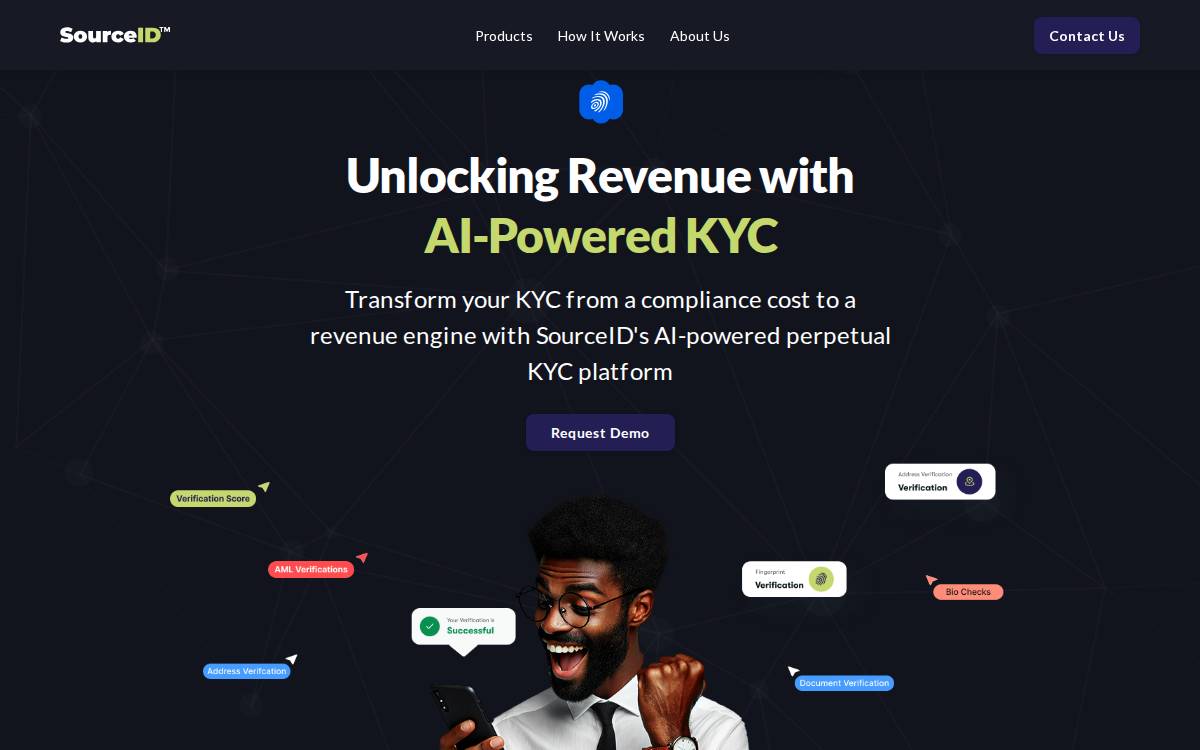 SourceID website preview