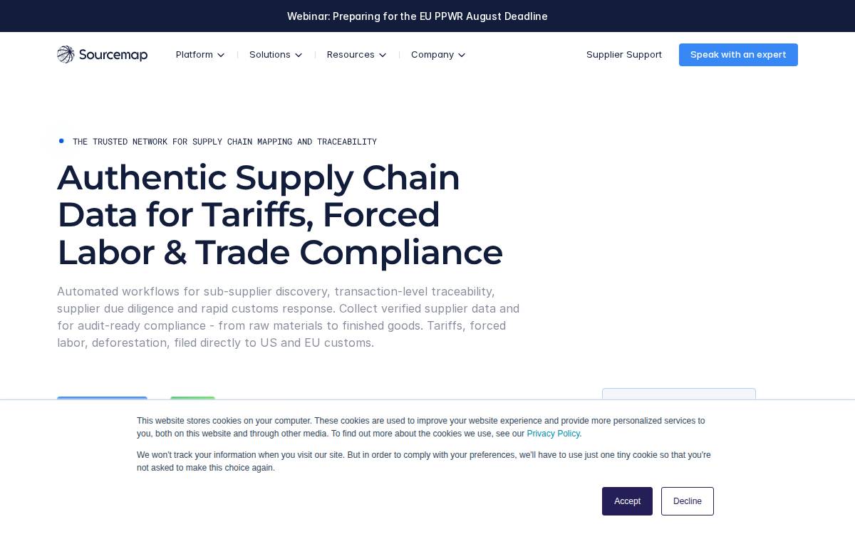 Sourcemap website preview