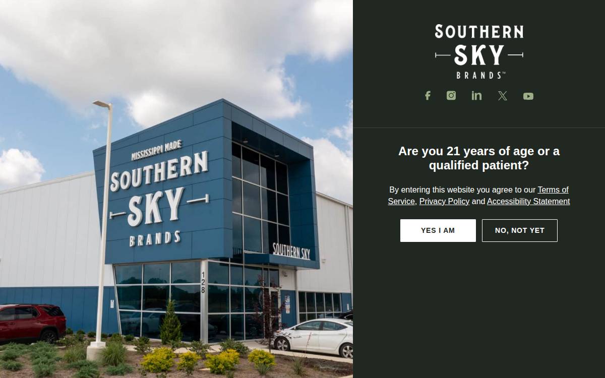 Southern SKY Brands website preview