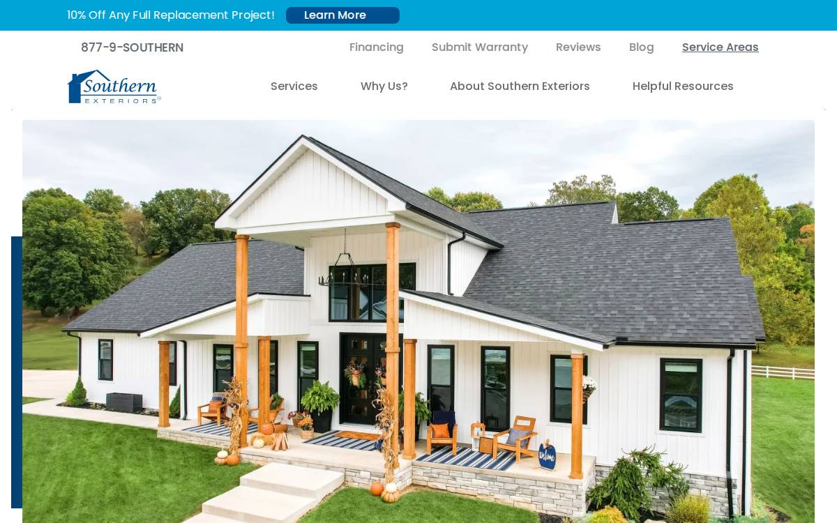 Southern Exteriors website preview