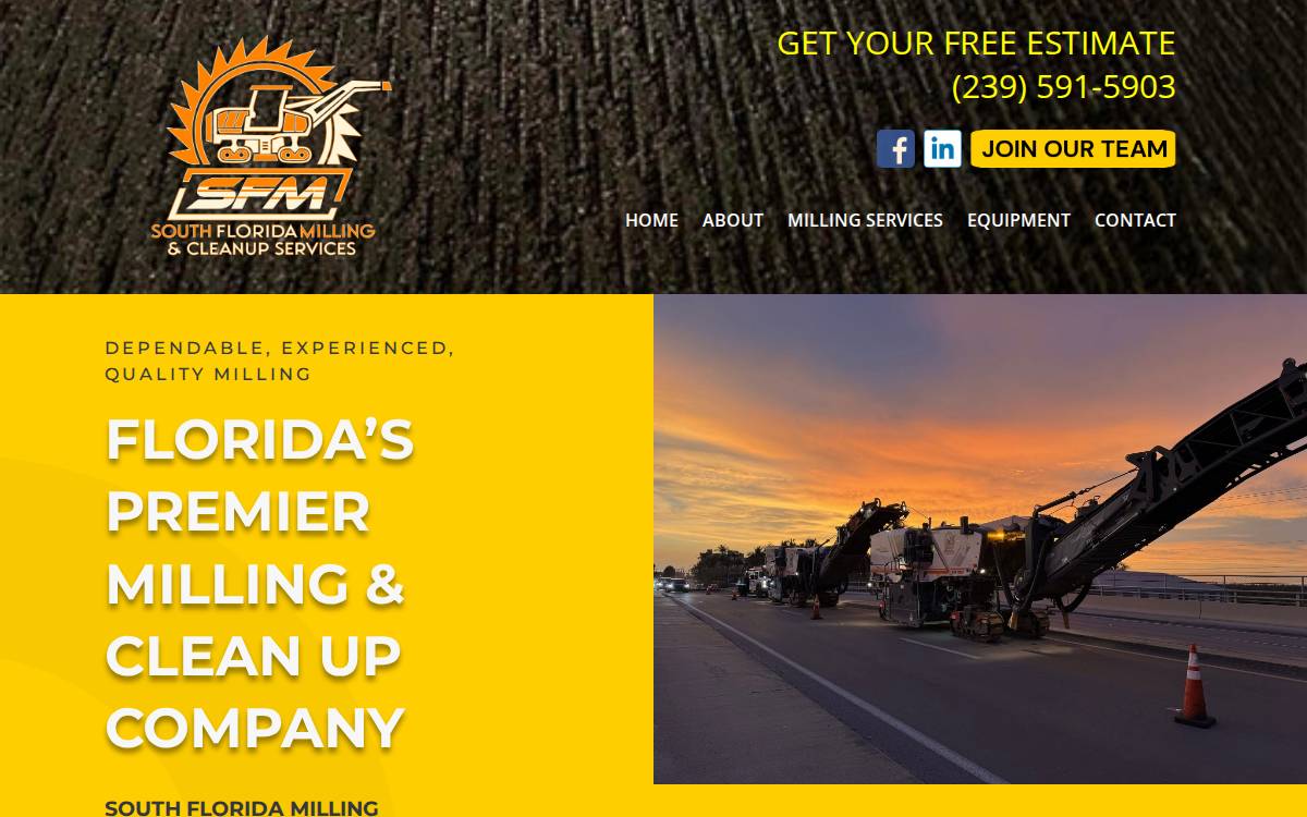 Southfloridamilling website preview