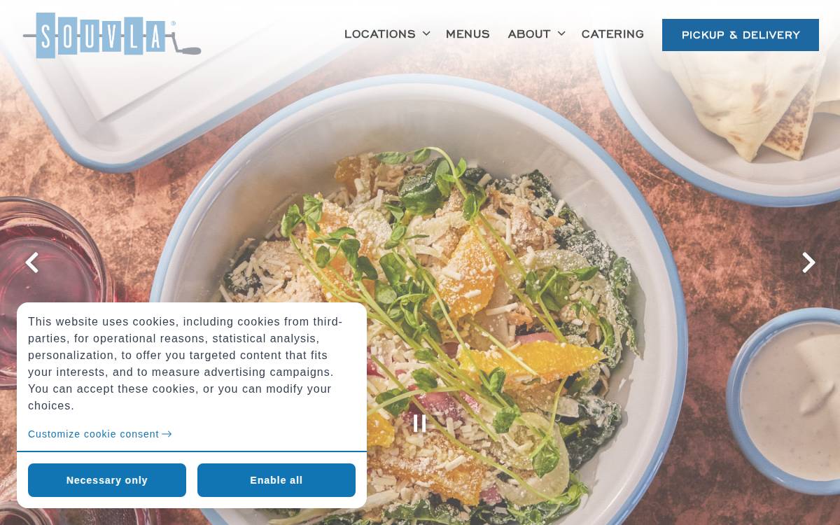 Souvla website preview