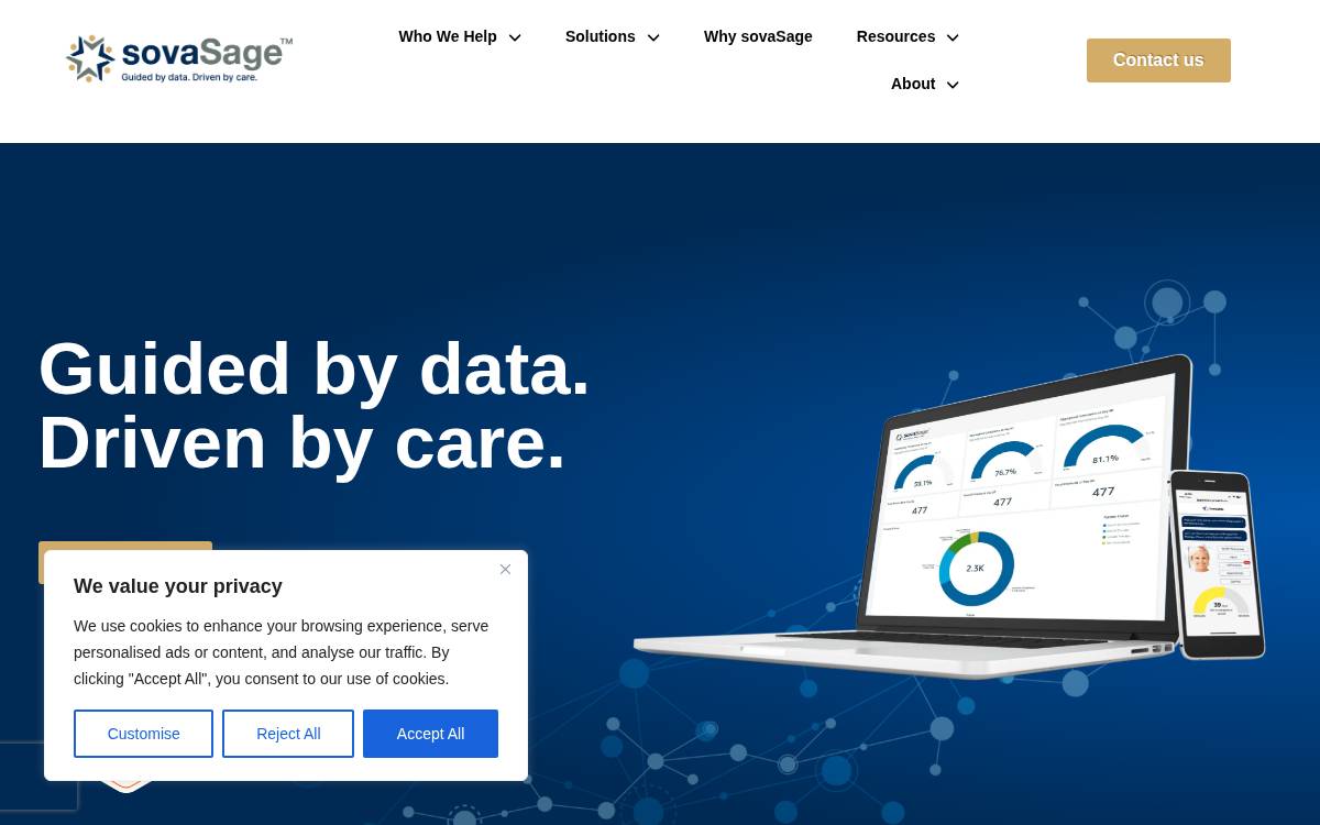 SovaSage website preview
