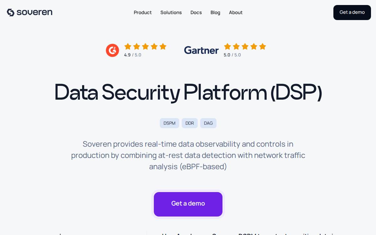 Soveren website preview