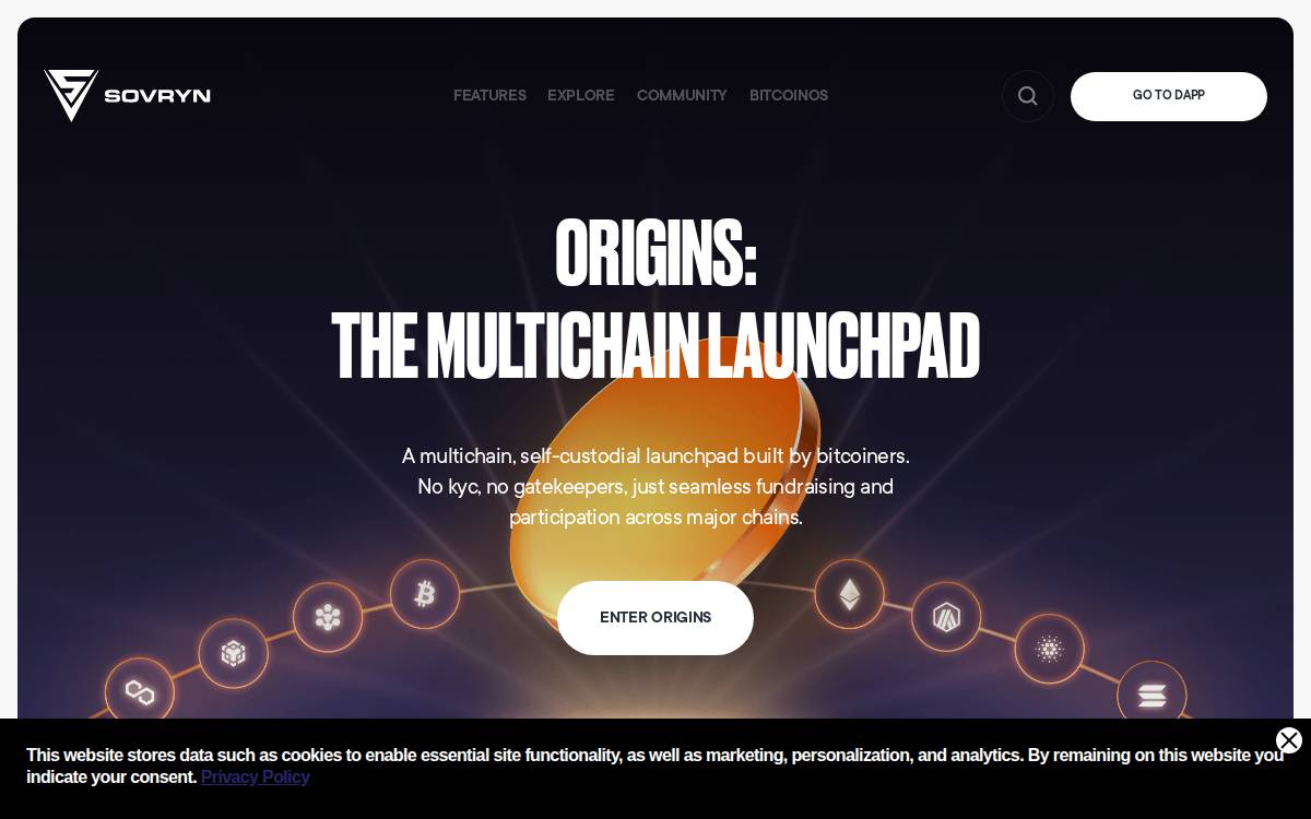 Sovryn website preview