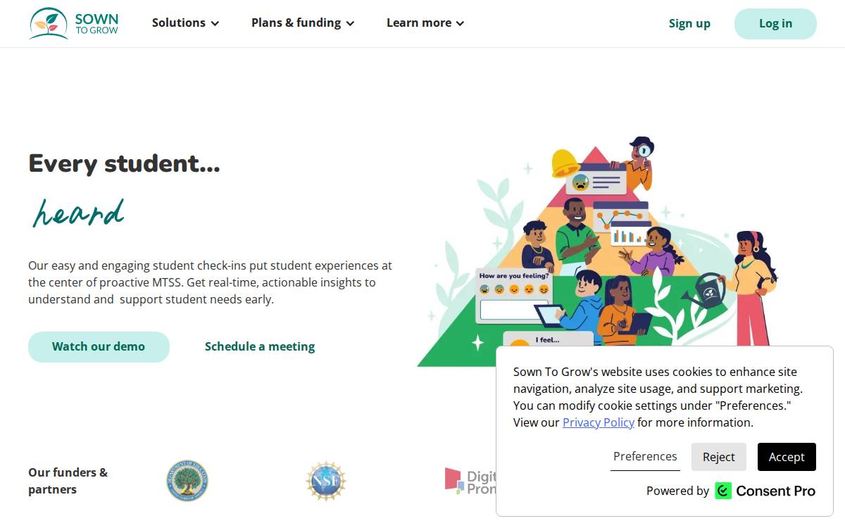 Sown to Grow website preview