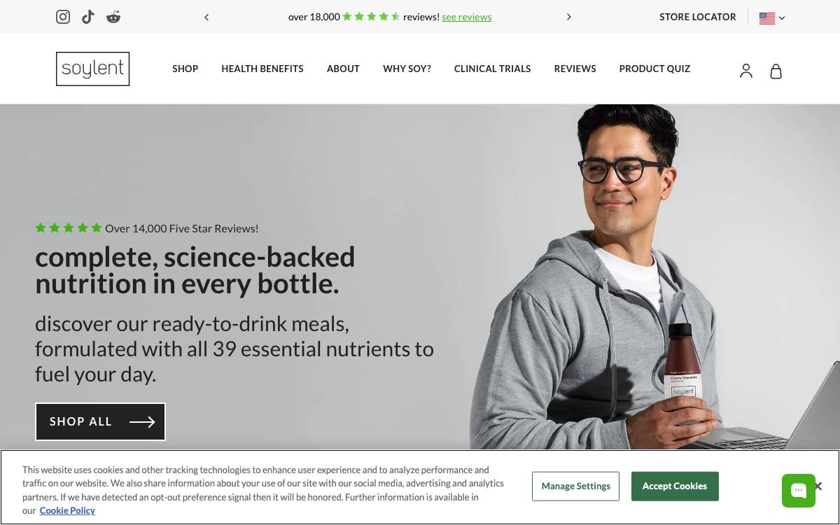 Soylent website preview