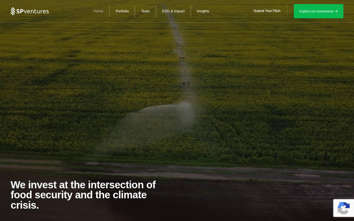 SP Ventures website preview