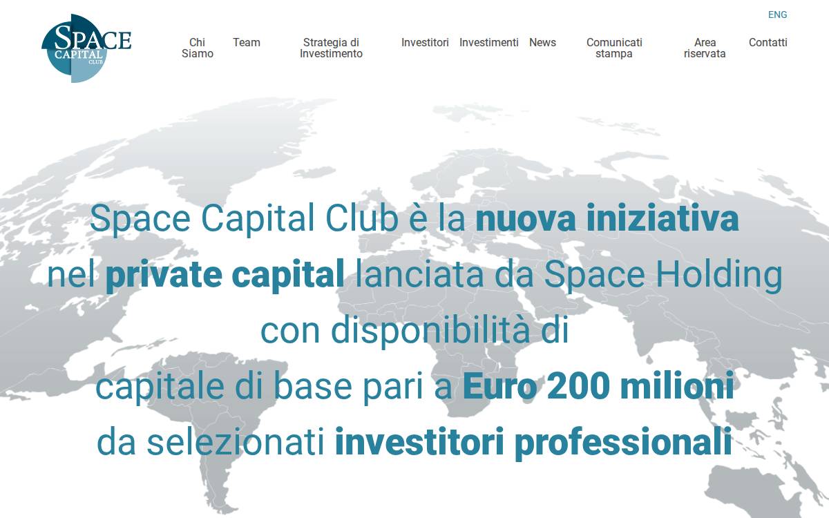 Space Capital Club website preview