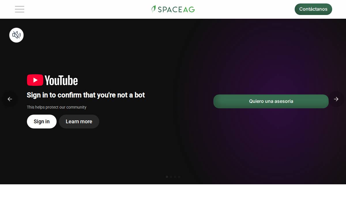 Spaceag website preview