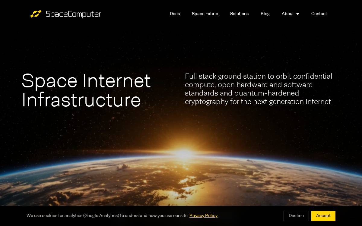 spacecomputer website preview