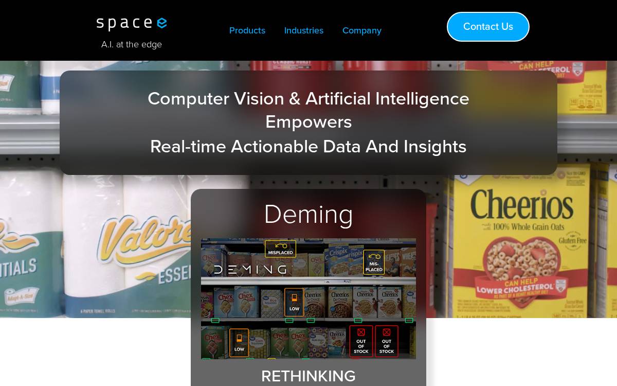 Spacee website preview