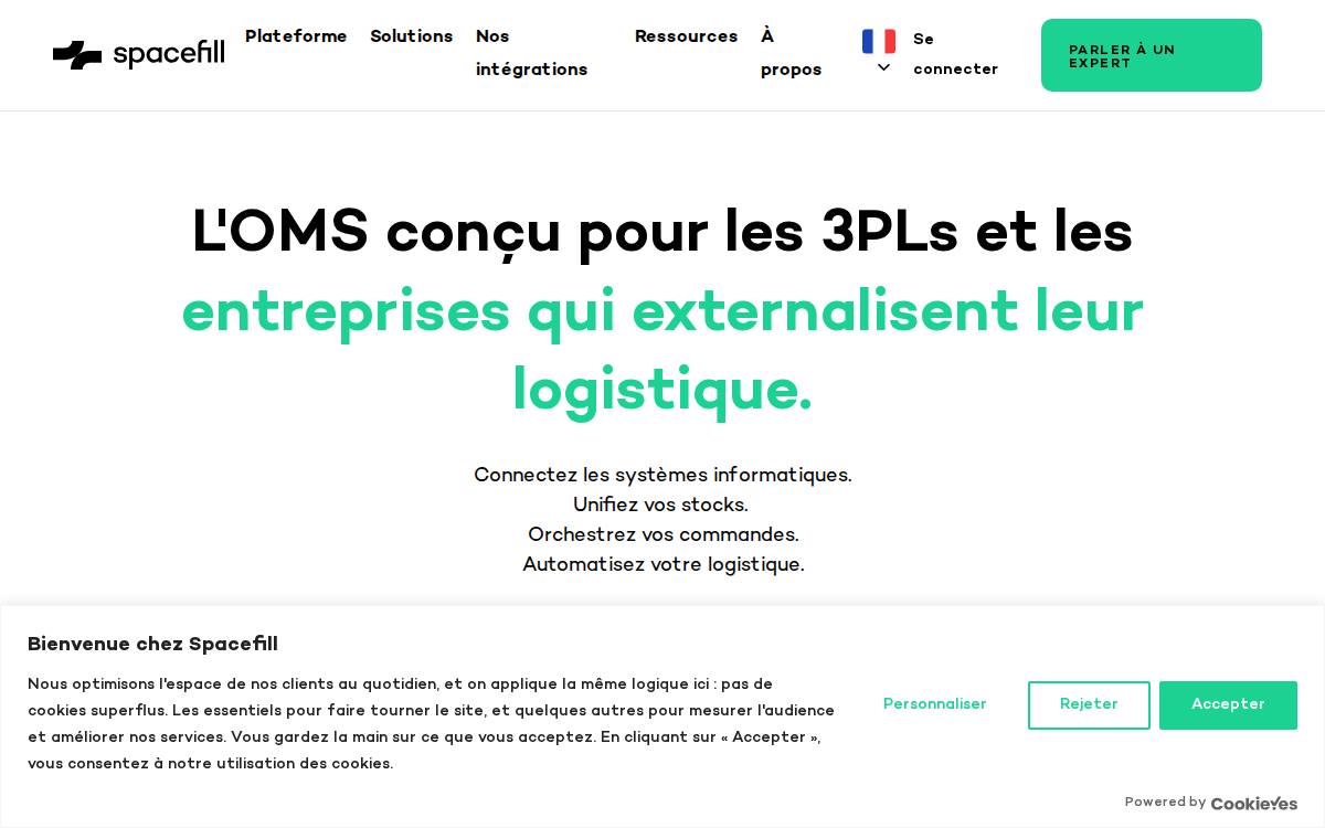 Spacefill website preview