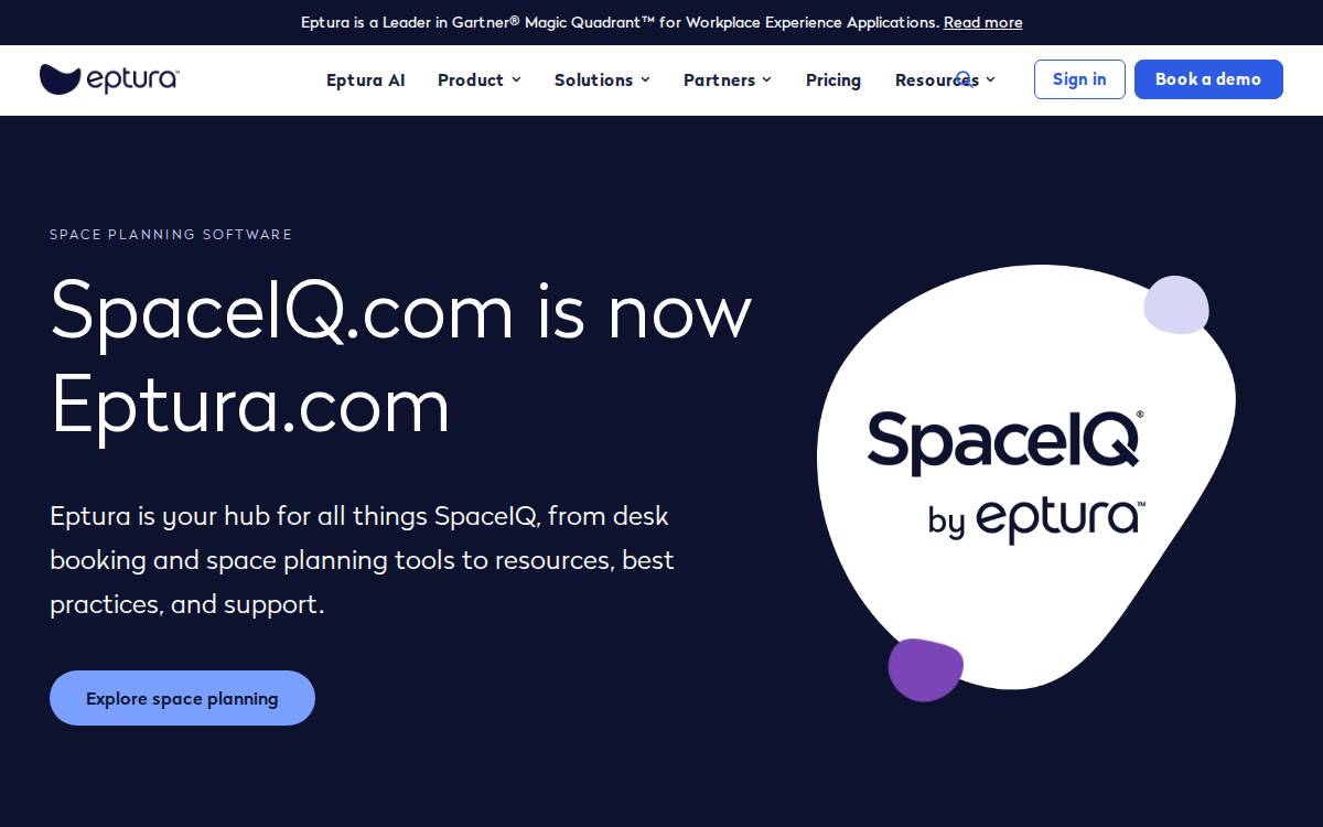 Space IQ website preview