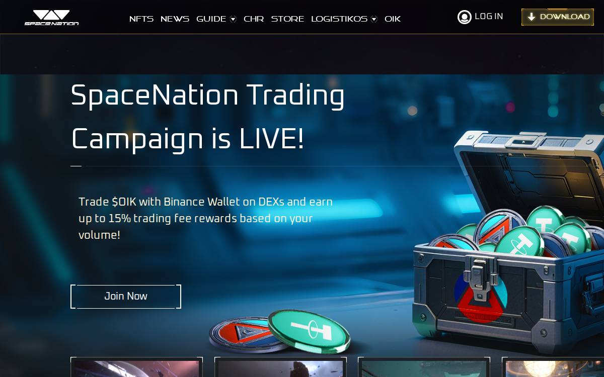 Space Nation website preview