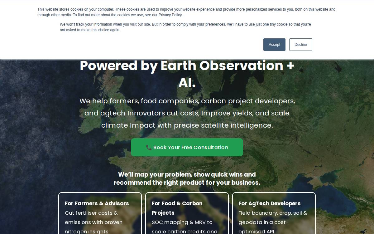 Spacenus website preview