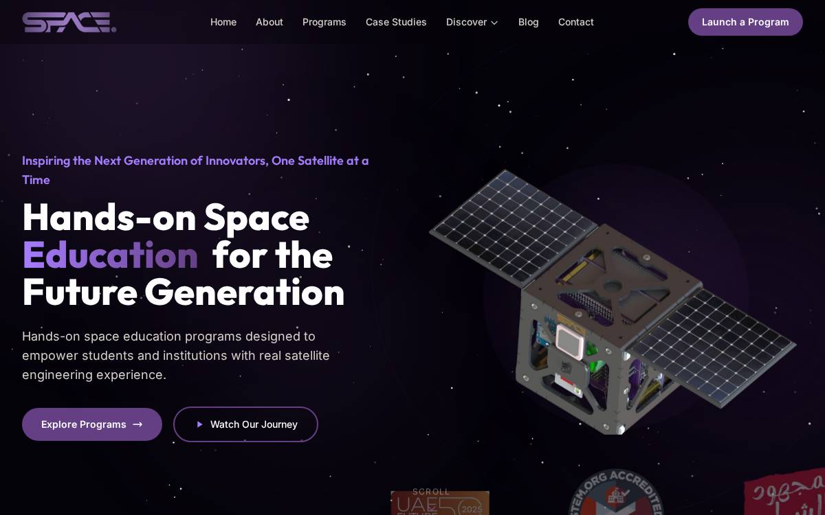 Spacepoint website preview