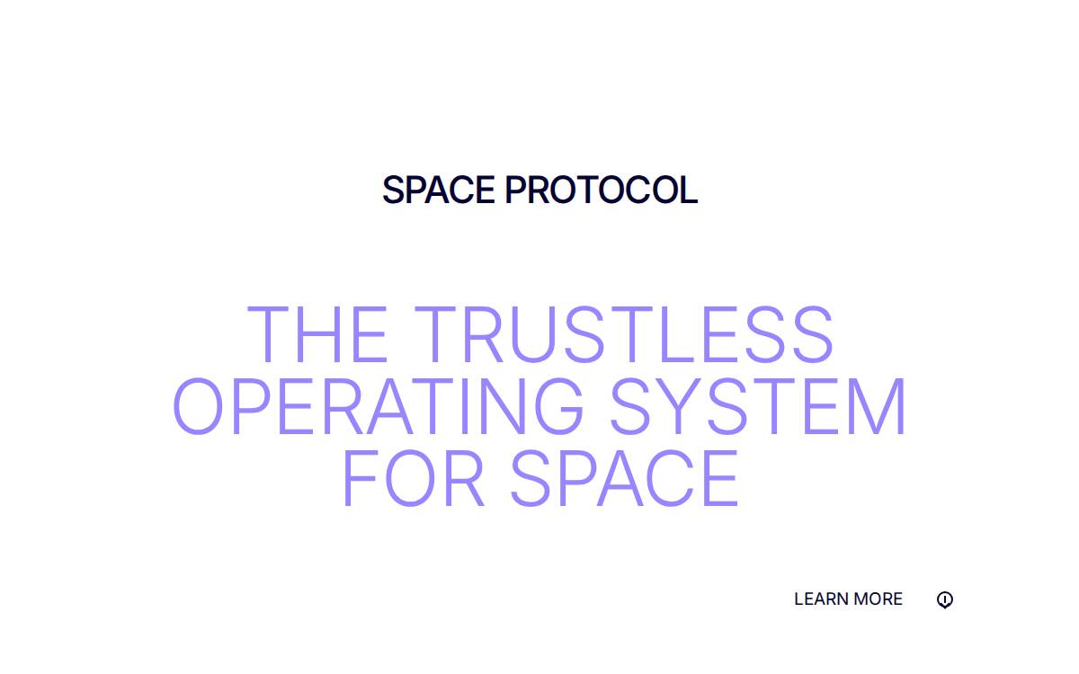 Spaceprotocol website preview