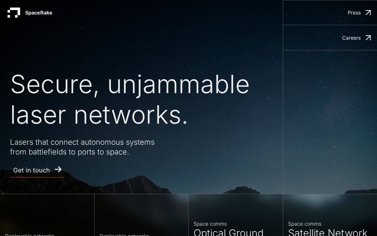 Spacerake website preview