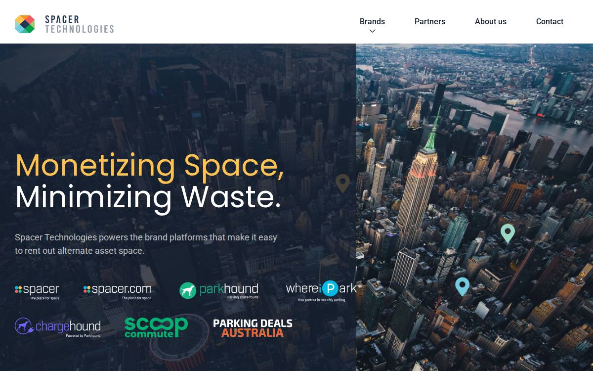 Spacer Technologies website preview