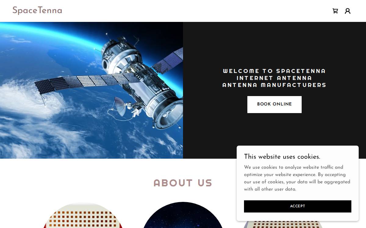 Spacetenna website preview