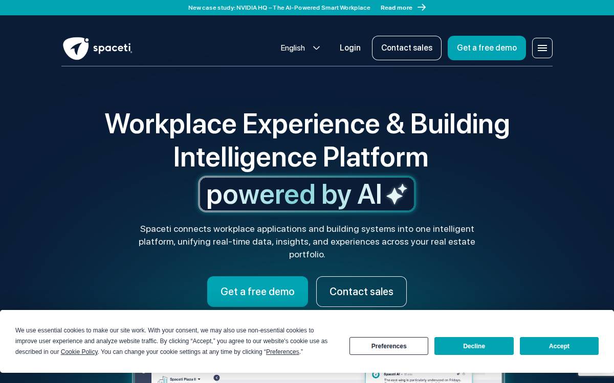 Spaceti website preview