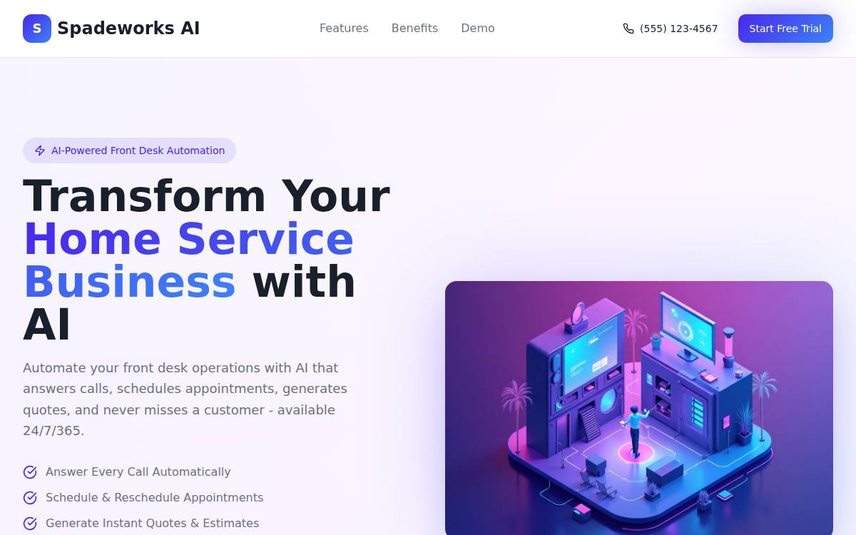 SpadeWorks website preview