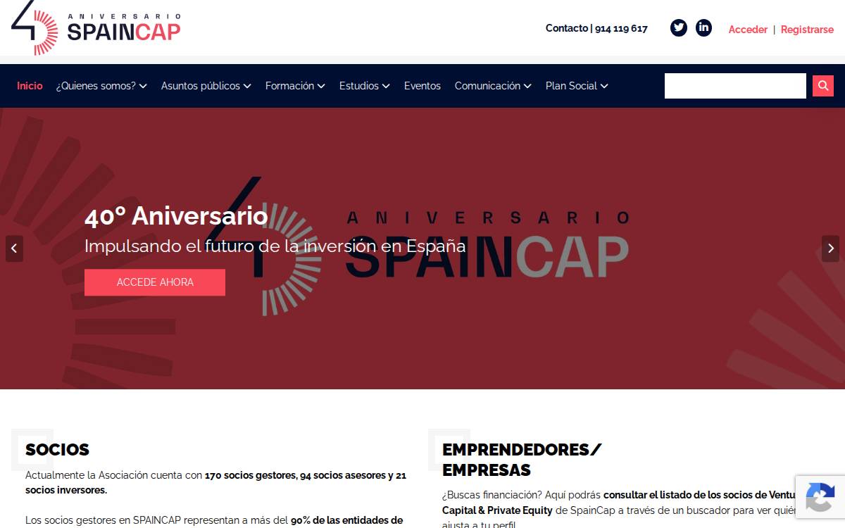 Spaincap website preview