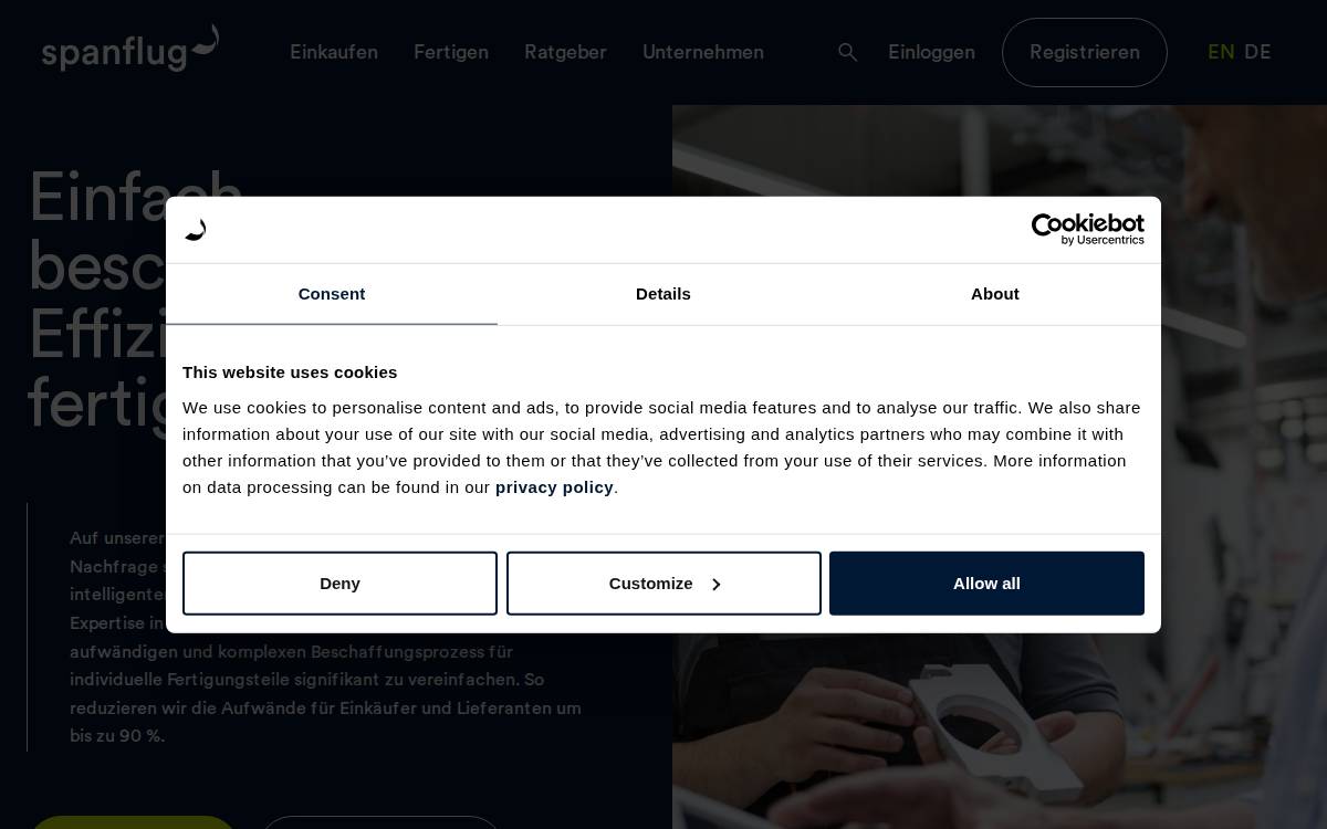 Spanflug website preview