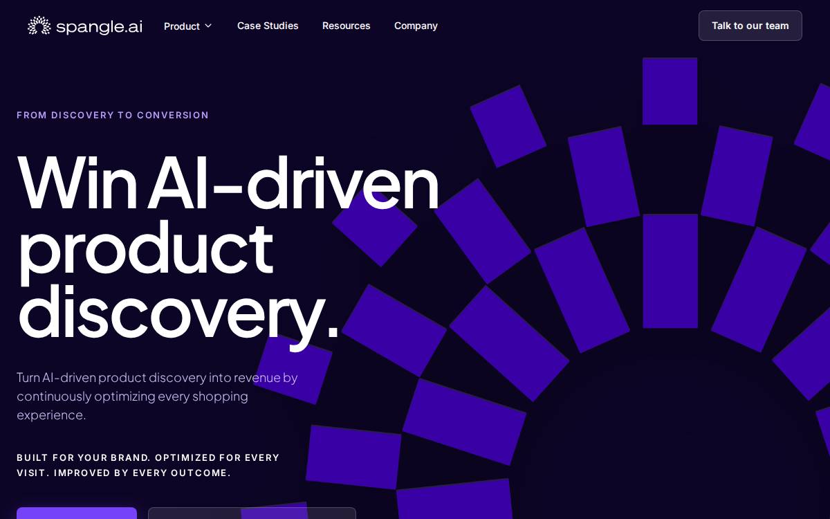 Spangle AI website preview