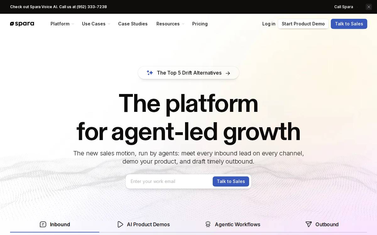 Spara website preview