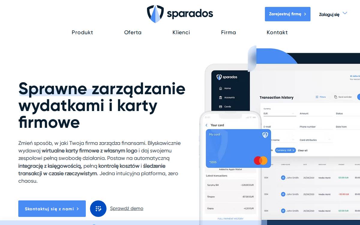 Sparados website preview