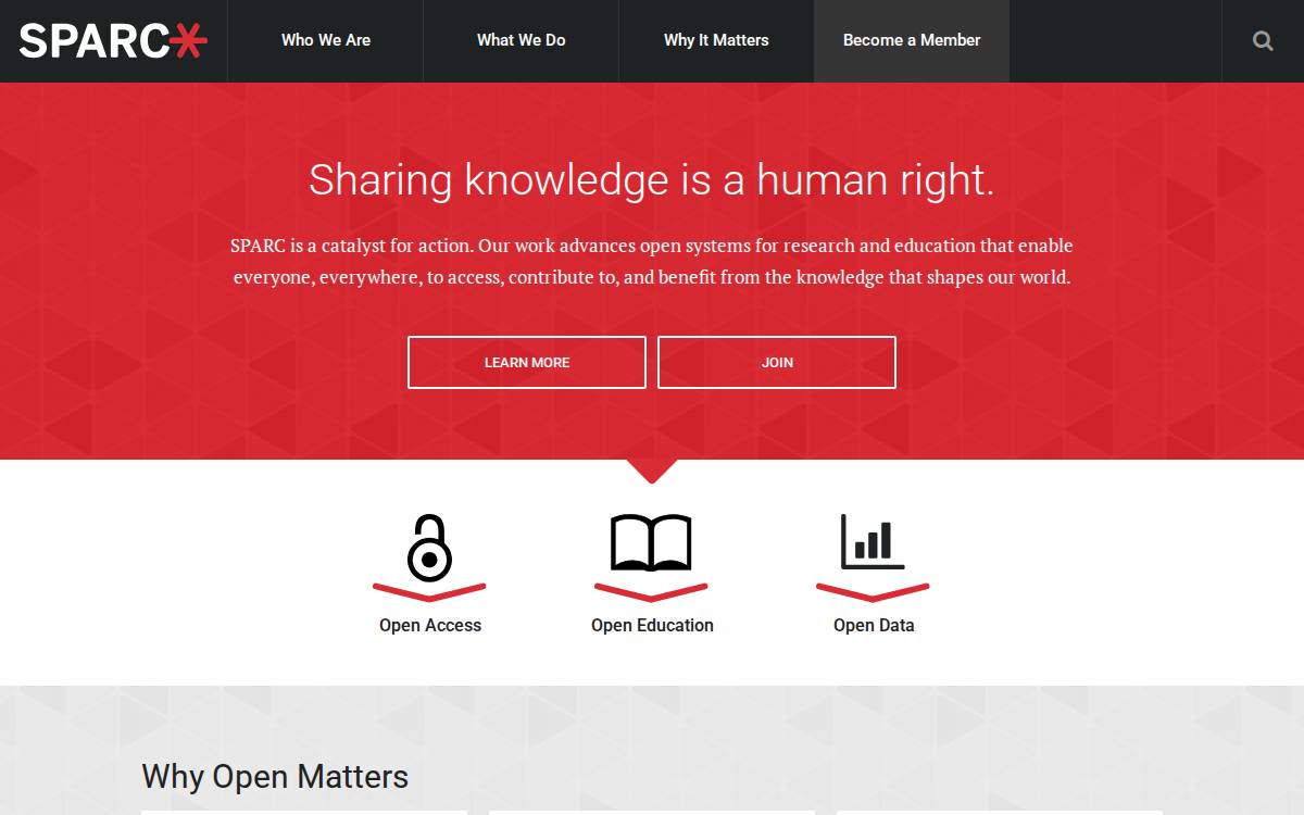 Sparc website preview