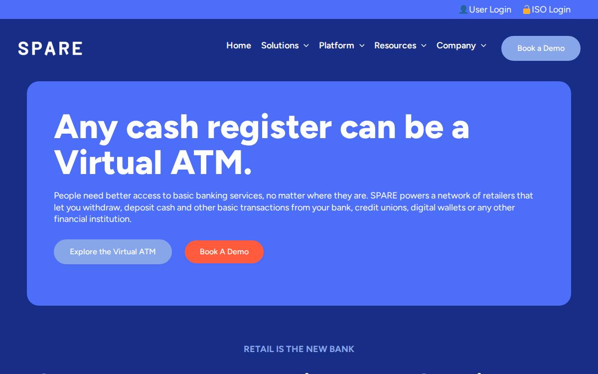 SPARE website preview