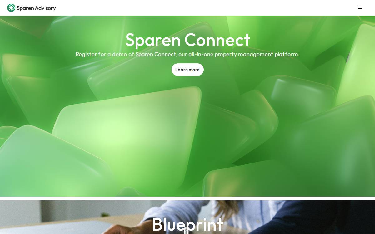 Sparen Homes website preview