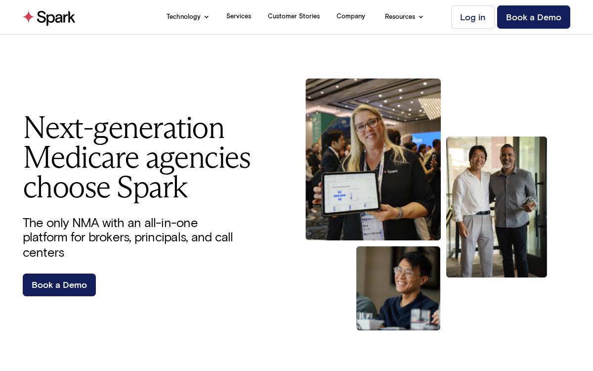 Spark Advisors website preview