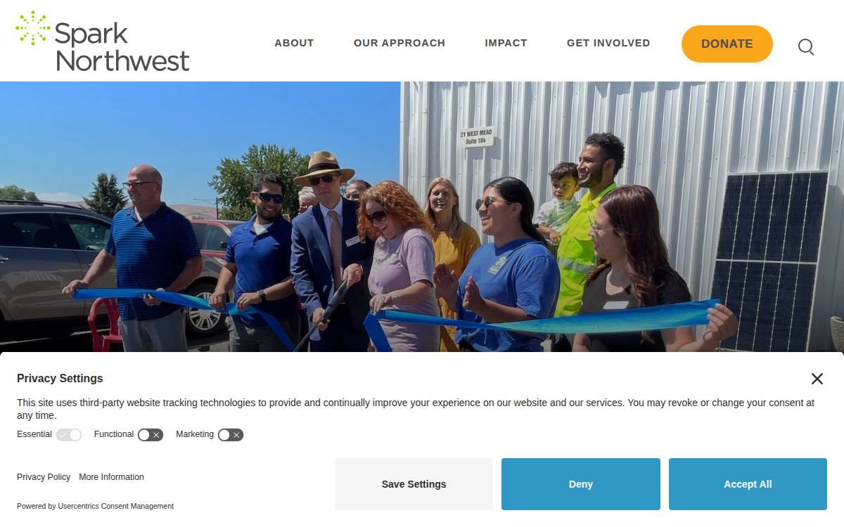 Spark Northwest website preview