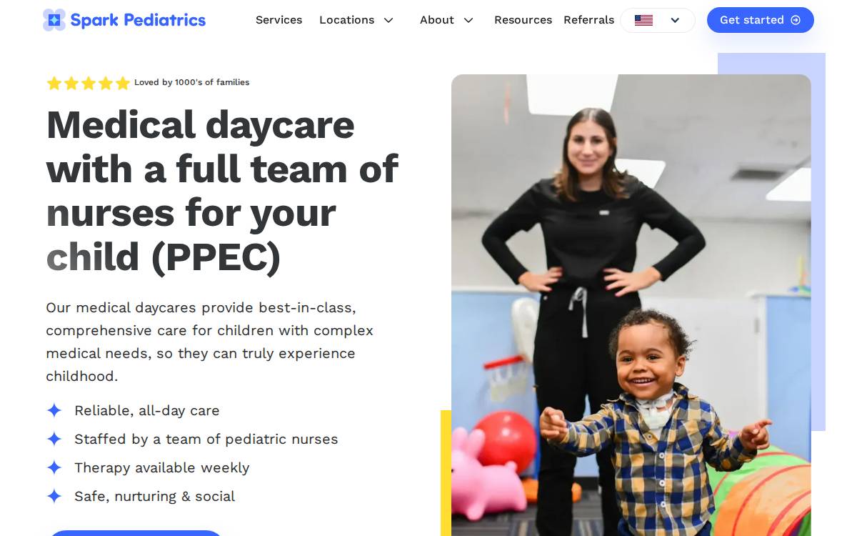 Spark Pediatrics website preview