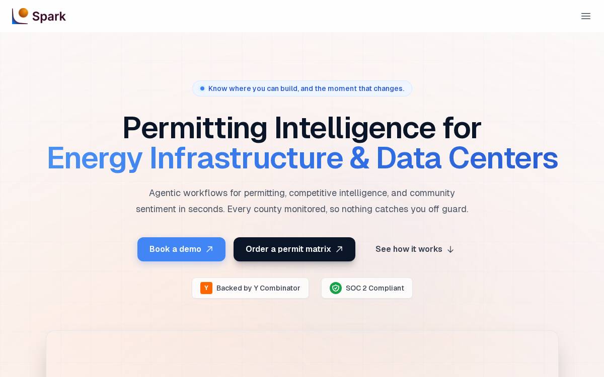 Spark website preview