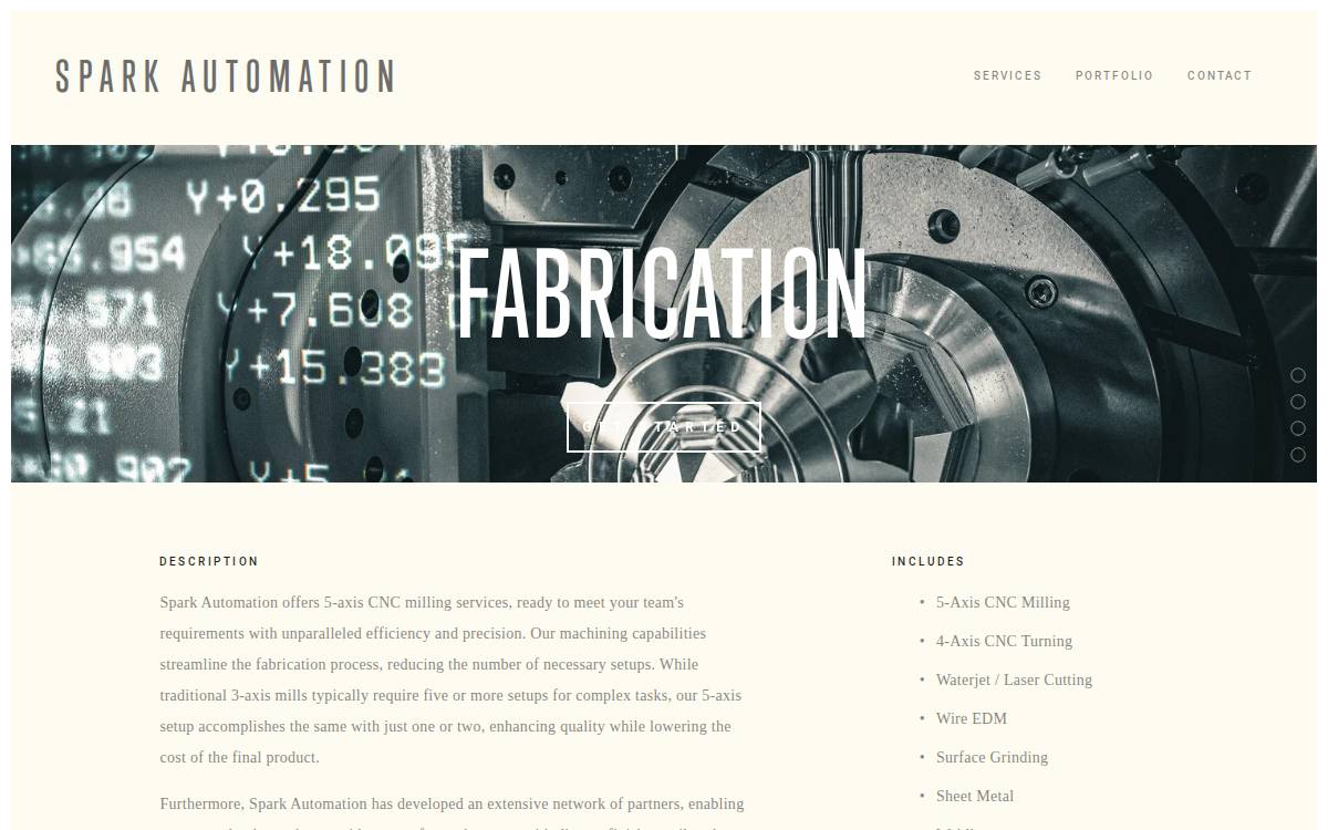 SparkAI website preview