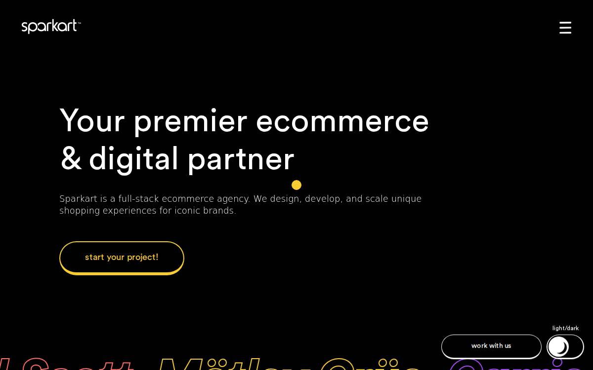 Sparkart website preview