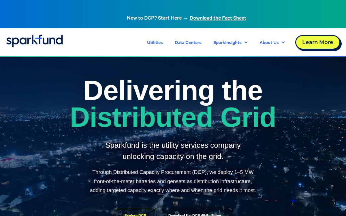 Sparkfund website preview
