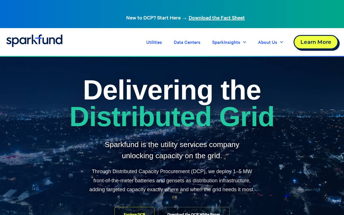 Sparkfund website preview