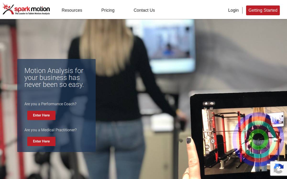 Spark Motion website preview