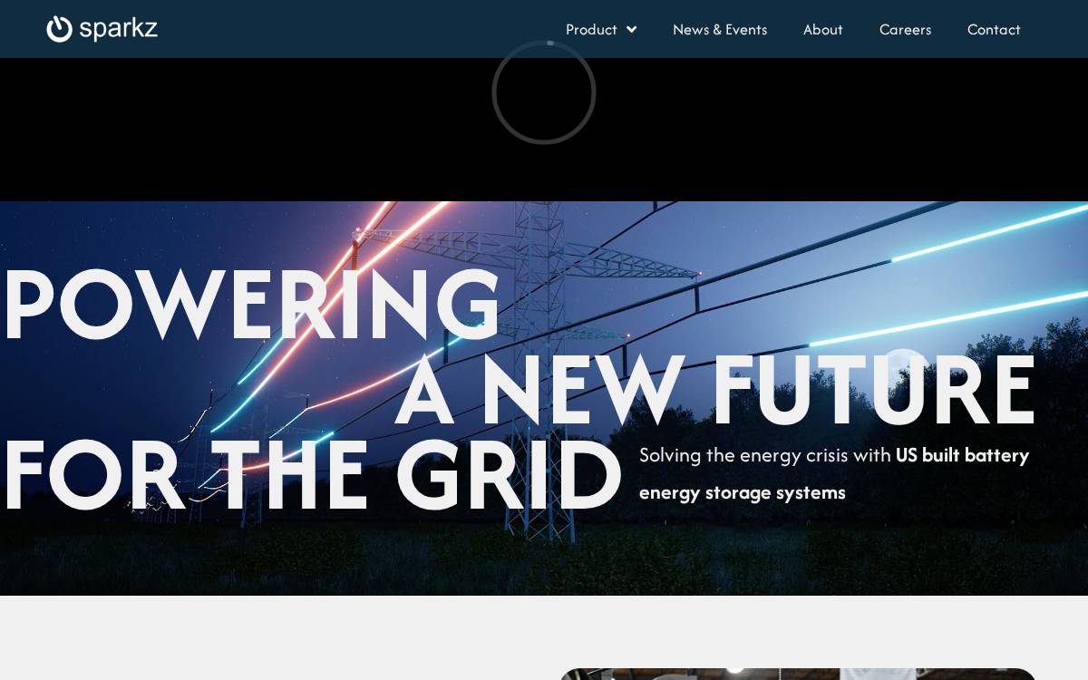 sparks website preview