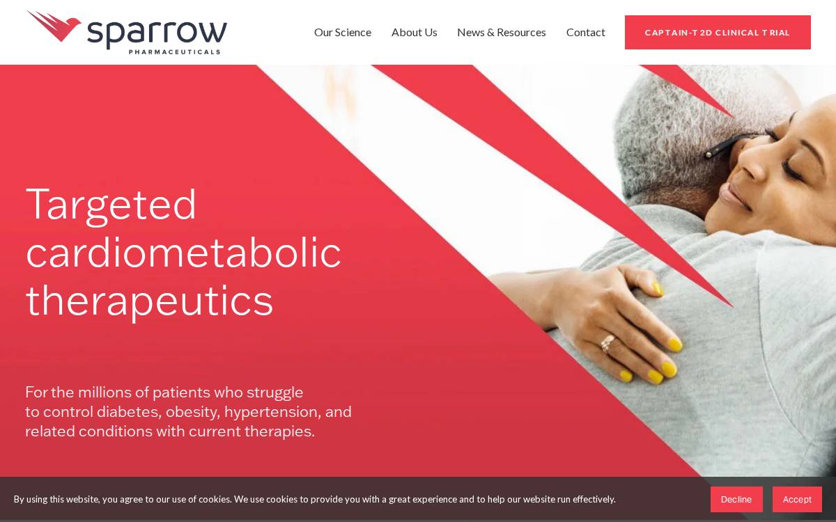 Sparrow Pharma website preview