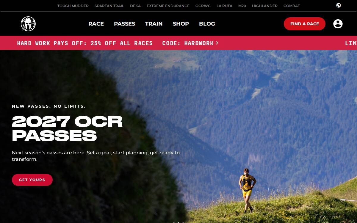Spartan website preview