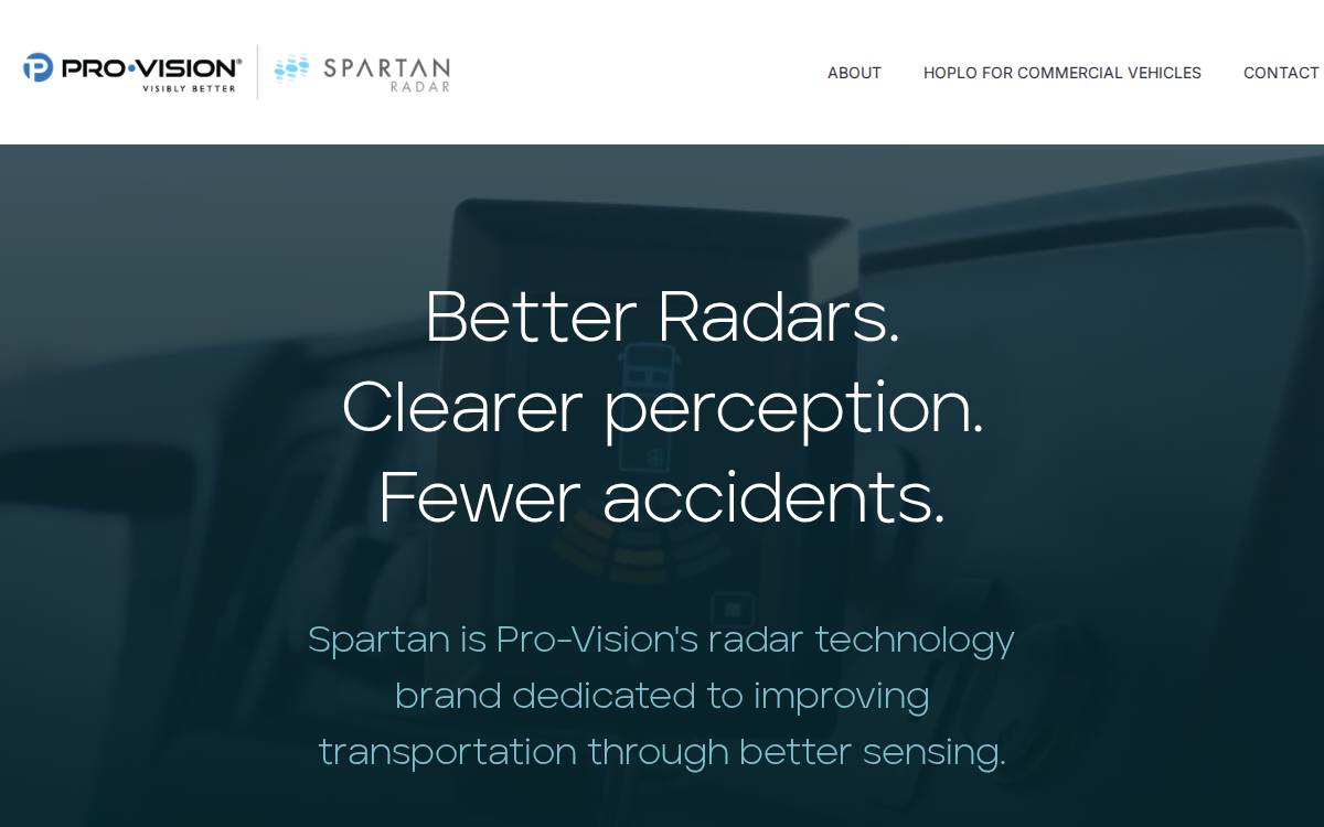 Spartan Next Generation Radar website preview