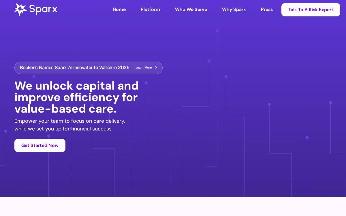 Sparx website preview