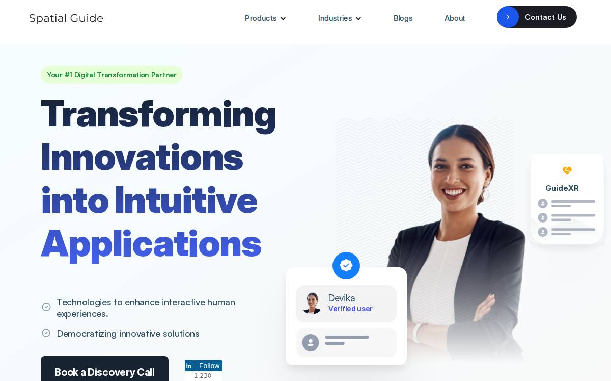 Spatial Guide website preview
